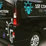 1st connection bournemouth van graphics