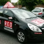 red driving school bournemouth car graphics